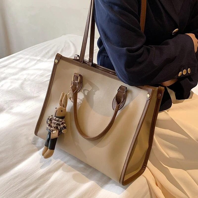 Commuting PU Leather Tassel Shoulder Bag - Glova