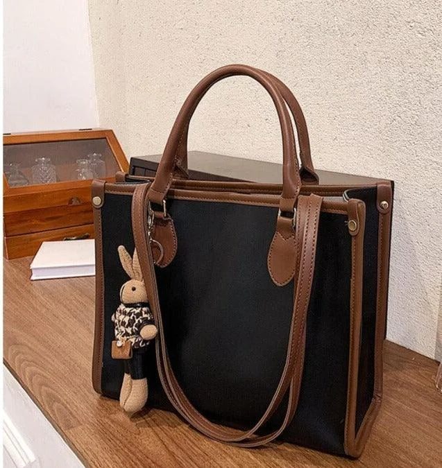 Commuting PU Leather Tassel Shoulder Bag - Glova