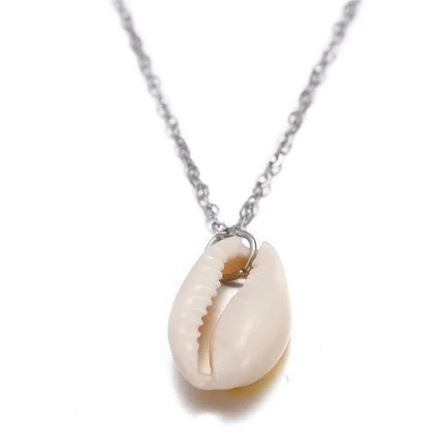 Conch Shell Pendant Necklace - Glova