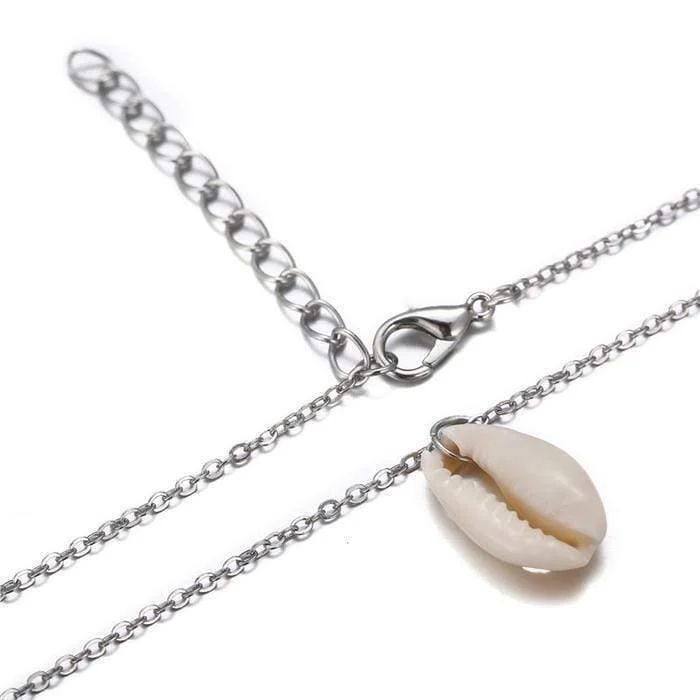 Conch Shell Pendant Necklace - Glova