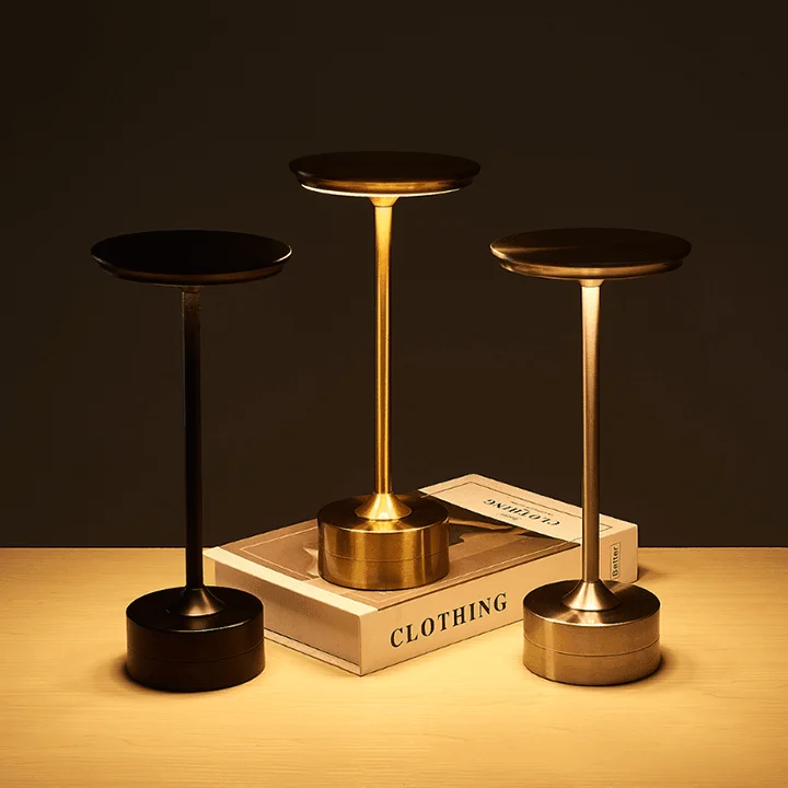 Cordless Metallic LED Table Lamp - Glova