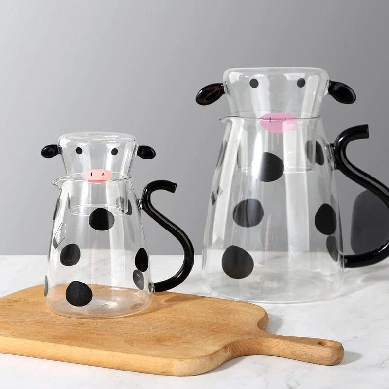 Cow Borosilicate Glass Kettle Set - Glova