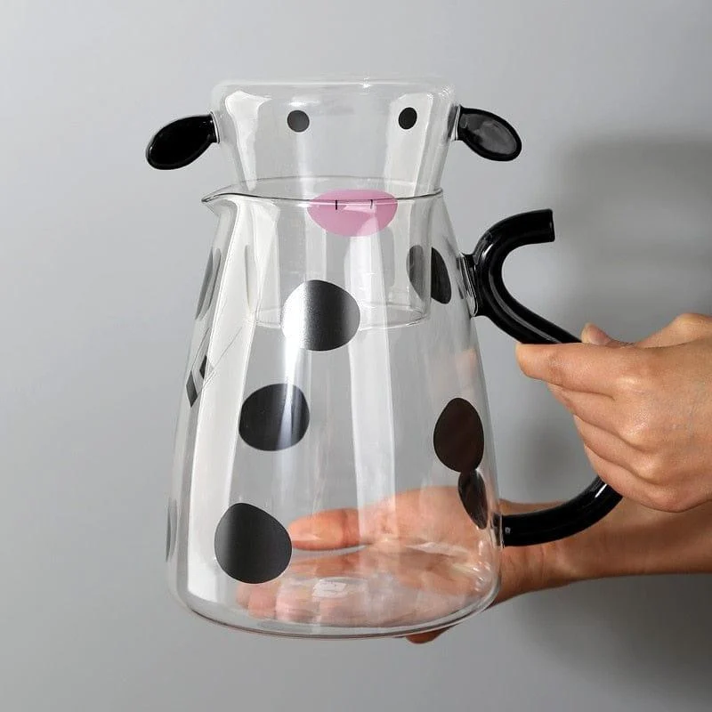 Cow Borosilicate Glass Kettle Set - Glova