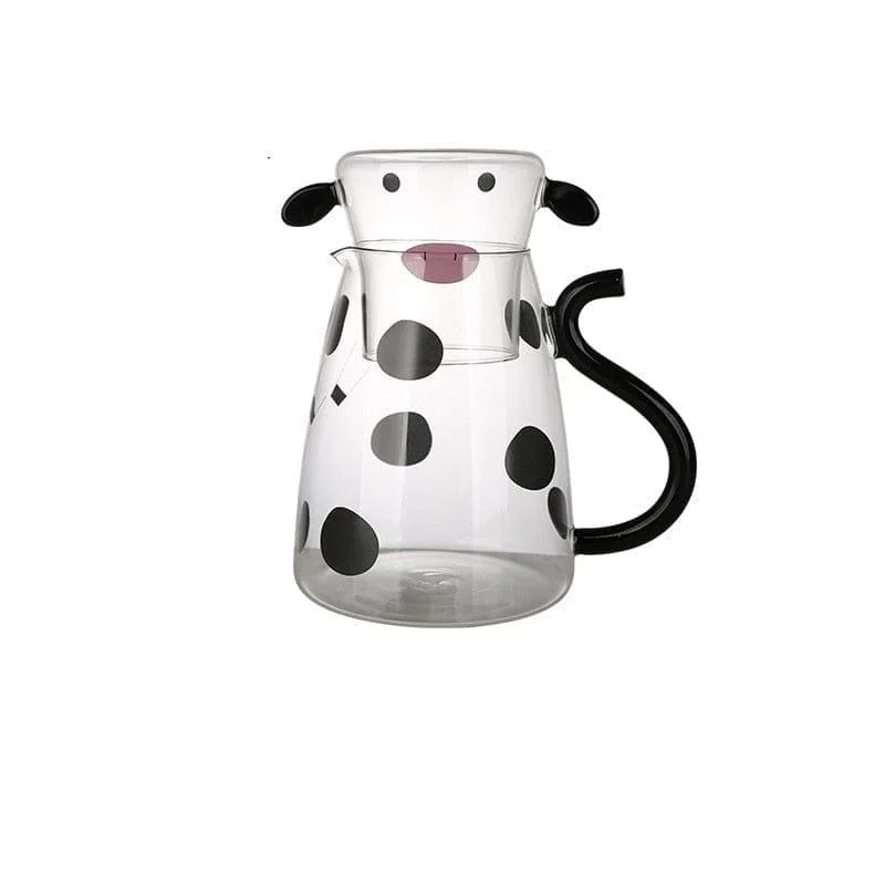 Cow Borosilicate Glass Kettle Set - Glova