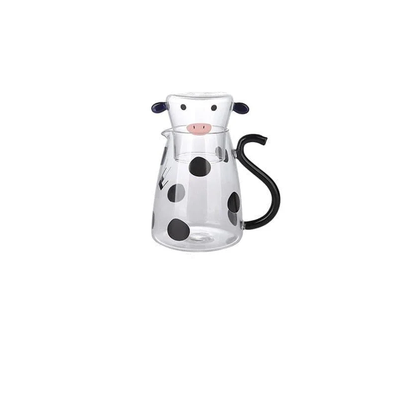 Cow Borosilicate Glass Kettle Set - Glova