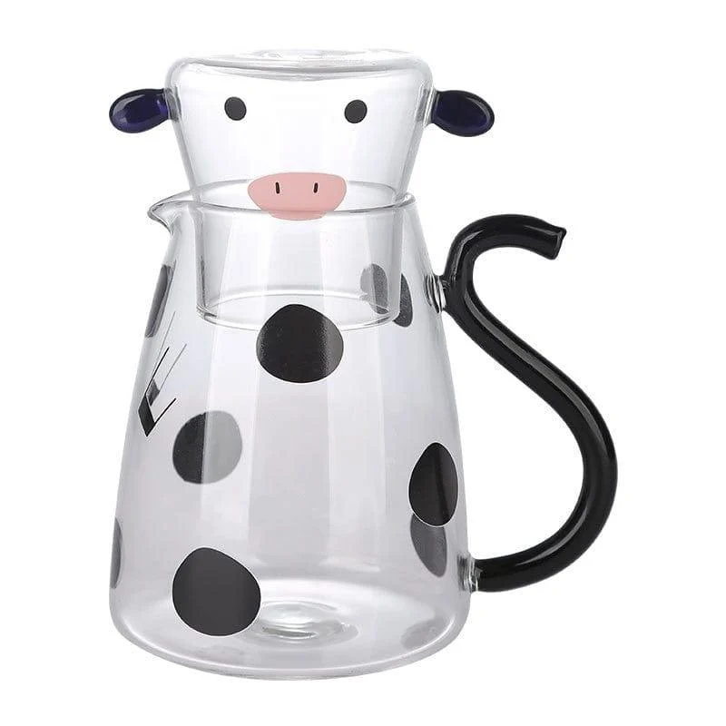 Cow Borosilicate Glass Kettle Set - Glova