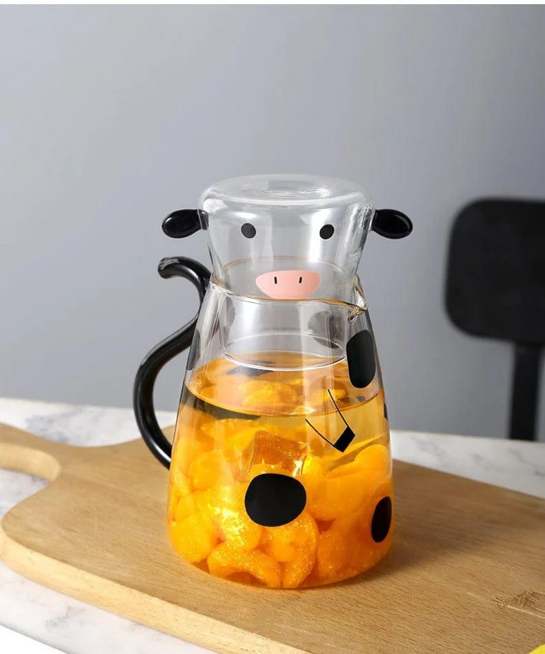 Cow Borosilicate Glass Kettle Set - Glova