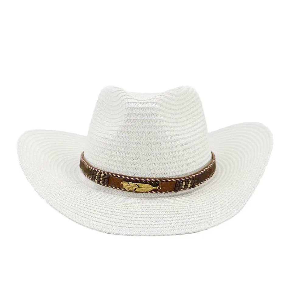 Cowgirl Straw Wide Brim Hat - Glova