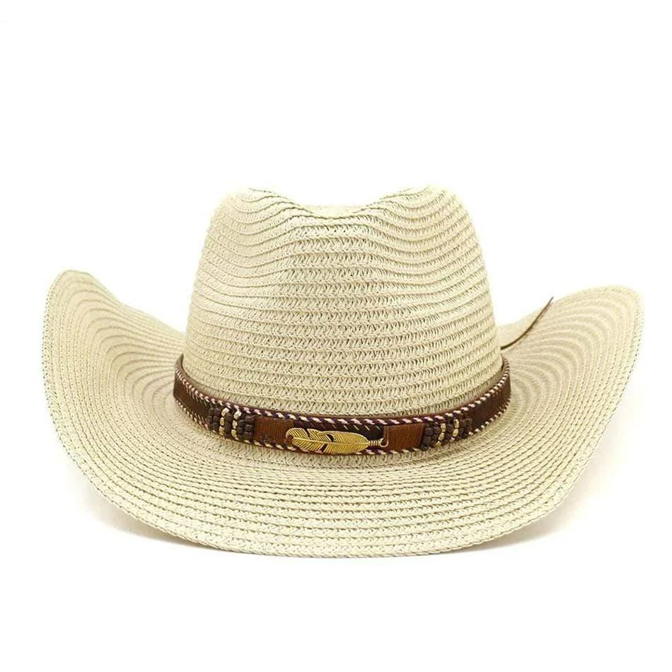 Cowgirl Straw Wide Brim Hat - Glova