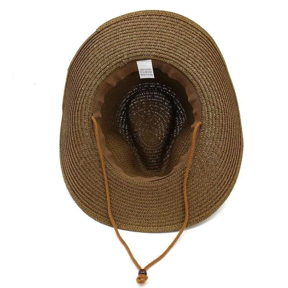 Cowgirl Straw Wide Brim Hat - Glova