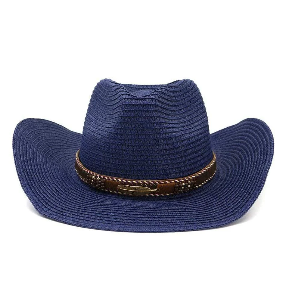 Cowgirl Straw Wide Brim Hat - Glova