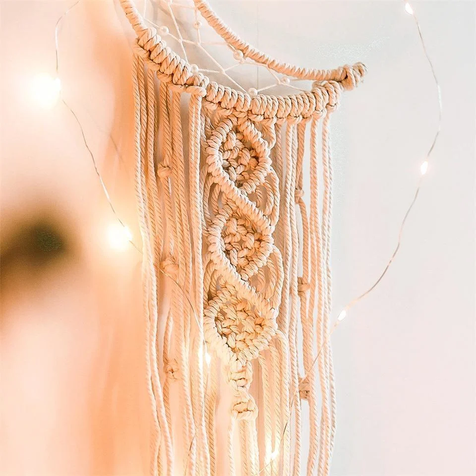 Crescent Moon Macramé Dreamcatcher - Glova