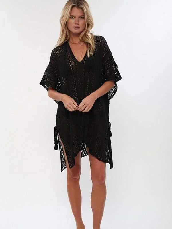 Crochet Beach Cover Up Dress - Glova