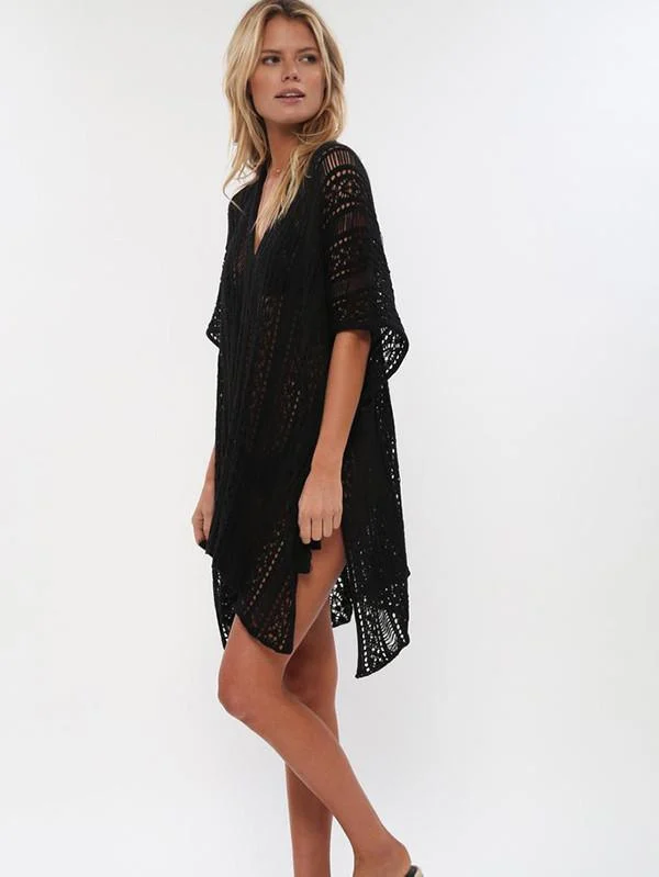 Crochet Beach Cover Up Dress - Glova