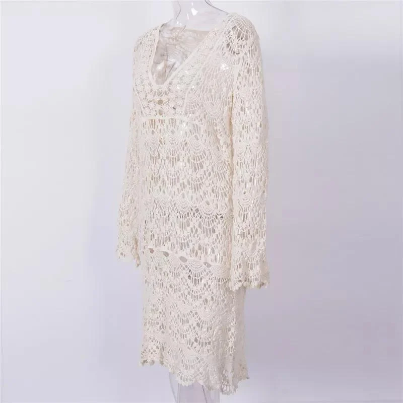 Crochet Cover Up Dress - Glova