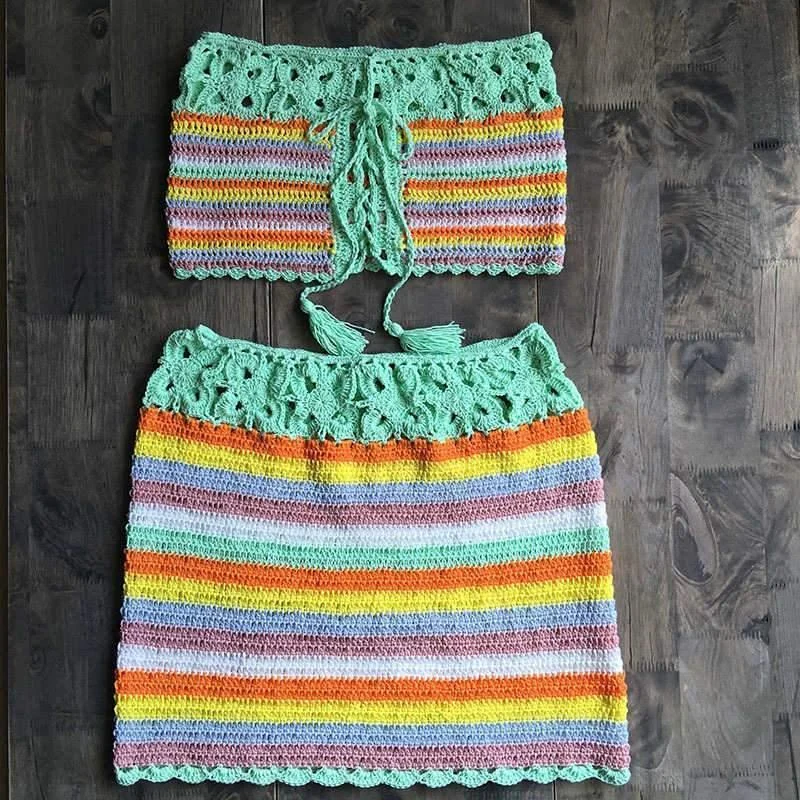 Crochet Rainbow Set - Glova