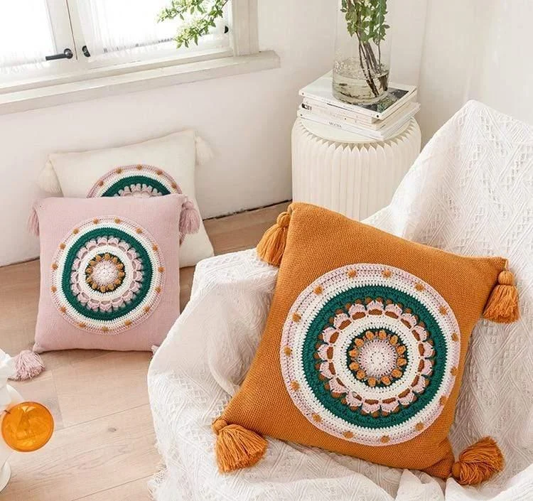 Crochet Sunflower Cushion Covers - Glova