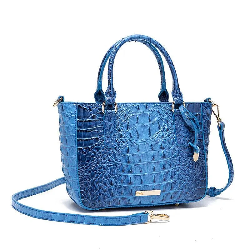 Crocodile Pattern Crossbody PU Leather Shoulder Bag - Glova