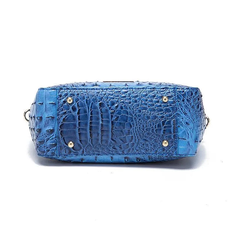 Crocodile Pattern Crossbody PU Leather Shoulder Bag - Glova