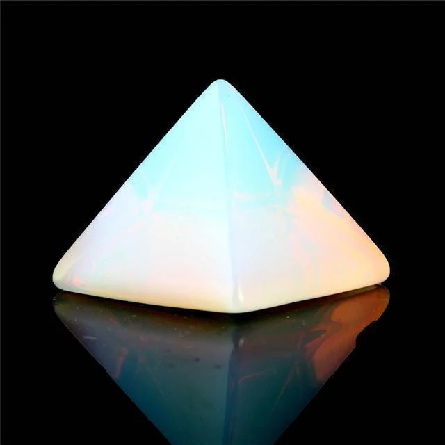 Crystal Carved Pyramid - Glova