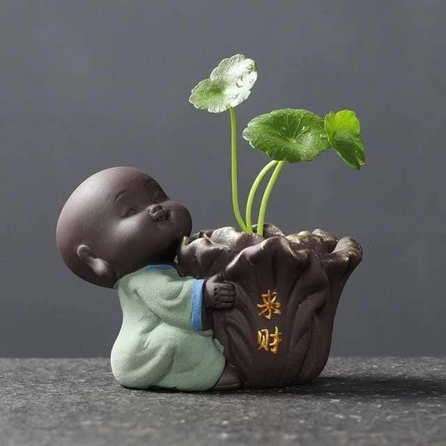 Cute Baby Buddha Flower Pot - Glova