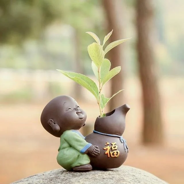 Cute Baby Buddha Flower Pot - Glova