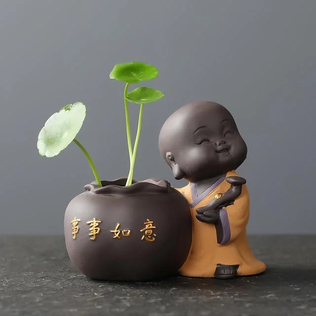 Cute Baby Buddha Flower Pot - Glova