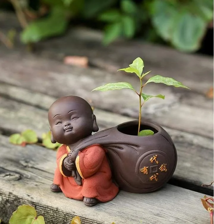 Cute Baby Buddha Flower Pot - Glova