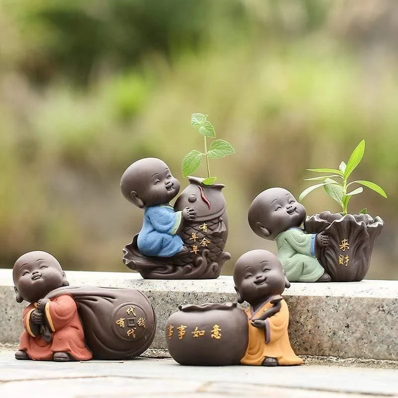 Cute Baby Buddha Flower Pot - Glova