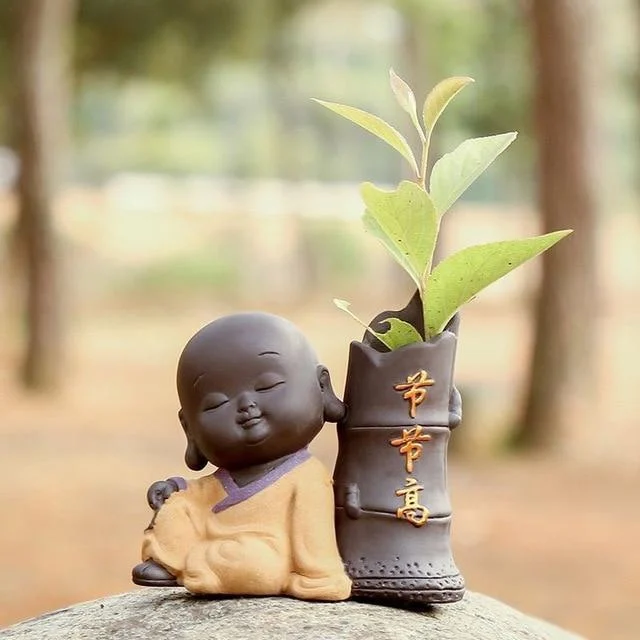 Cute Baby Buddha Flower Pot - Glova