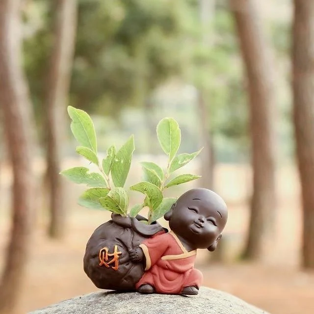 Cute Baby Buddha Flower Pot - Glova