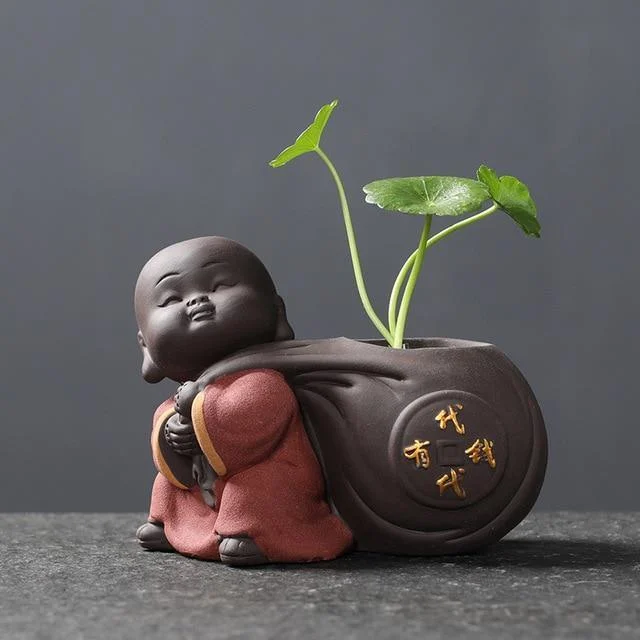 Cute Baby Buddha Flower Pot - Glova