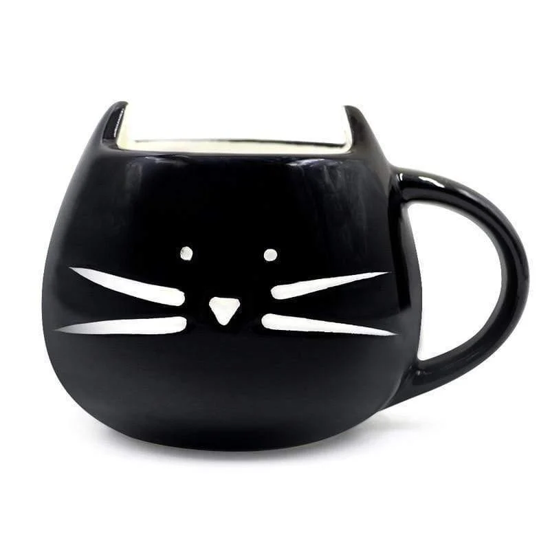 Cute Cat Coffee Mug With Spoon - Glova