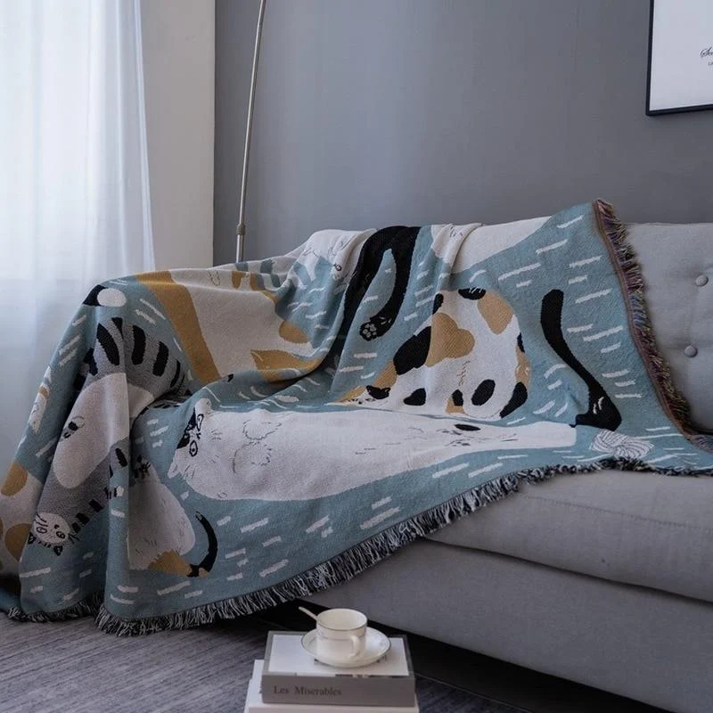 Cute Cats Throw Blanket - Glova