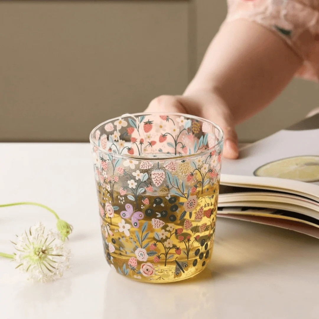 Cute Forest Design Glass Cups - Glova