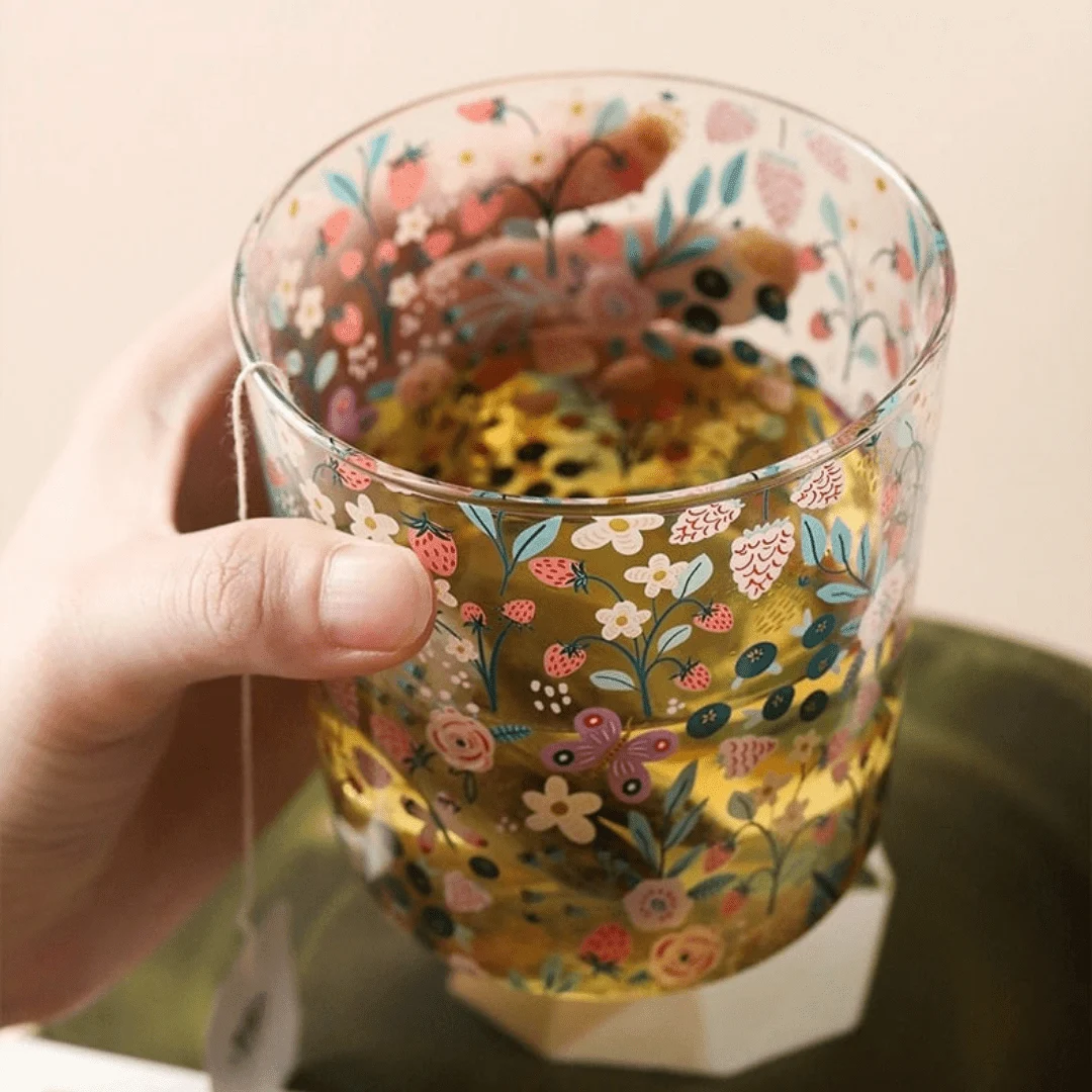 Cute Forest Design Glass Cups - Glova