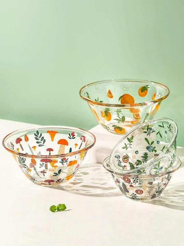 Cute Hand Painted Glass Bowls - Glova