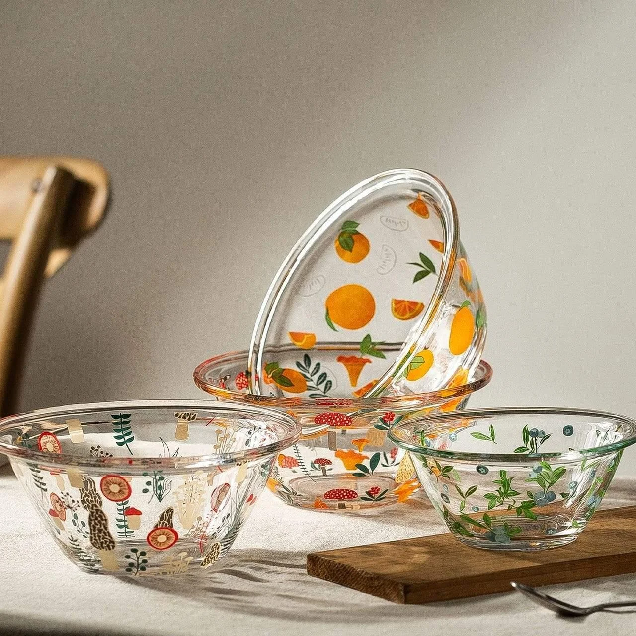 Cute Hand Painted Glass Bowls - Glova