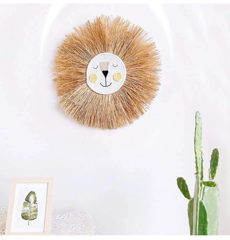 Cute Lion Head Wall Hanging - Glova