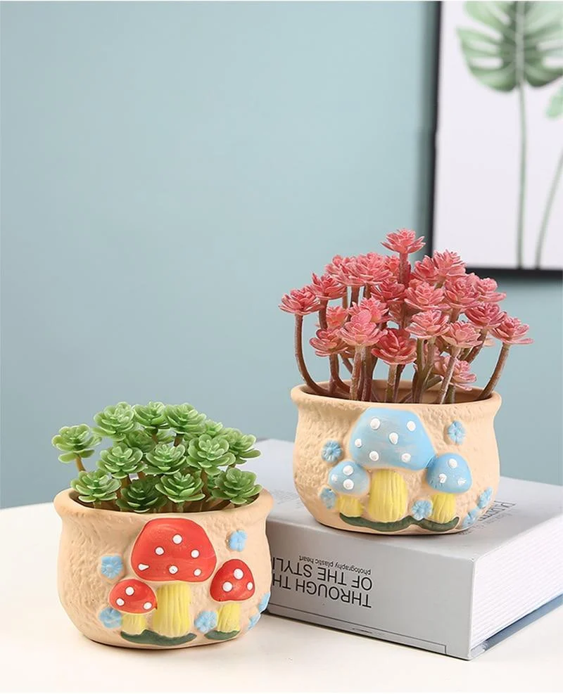 Cute Mushrooms Planter Pot - Glova