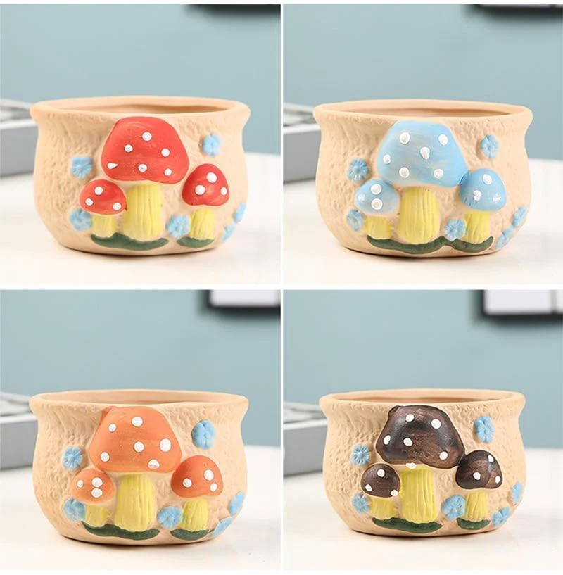 Cute Mushrooms Planter Pot - Glova