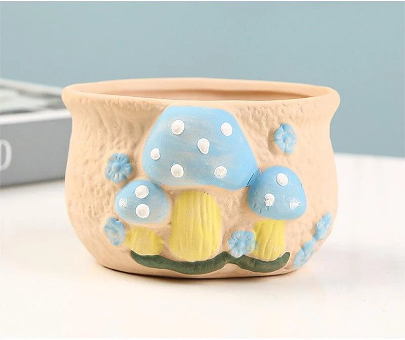 Cute Mushrooms Planter Pot - Glova