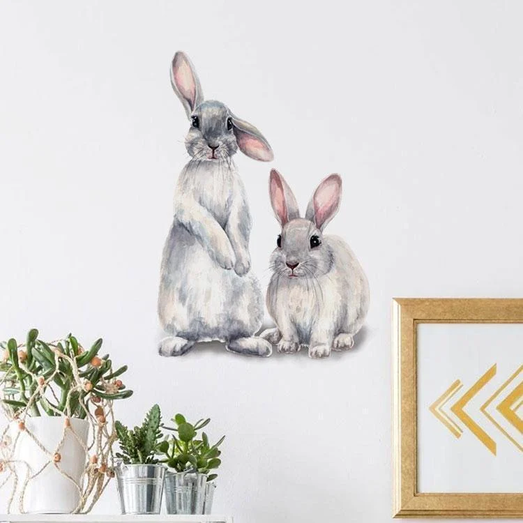 Cute Rabbits Wall Sticker - Glova