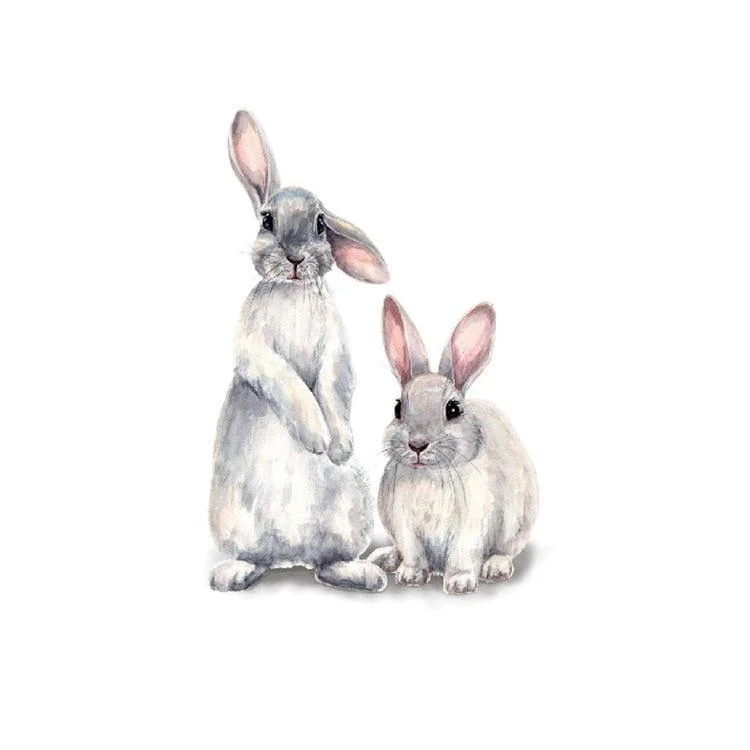 Cute Rabbits Wall Sticker - Glova