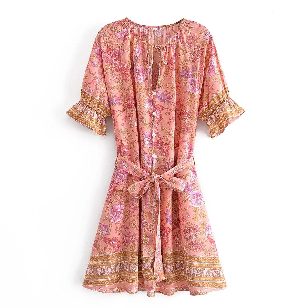 Cyra Boho Midi Dress - Glova