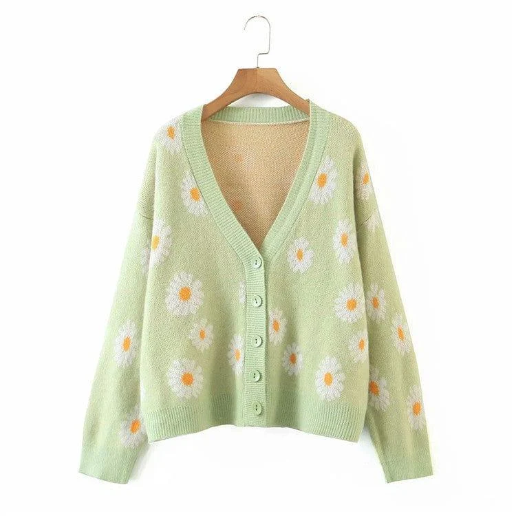 Daisies Blossom Cardigan - Glova