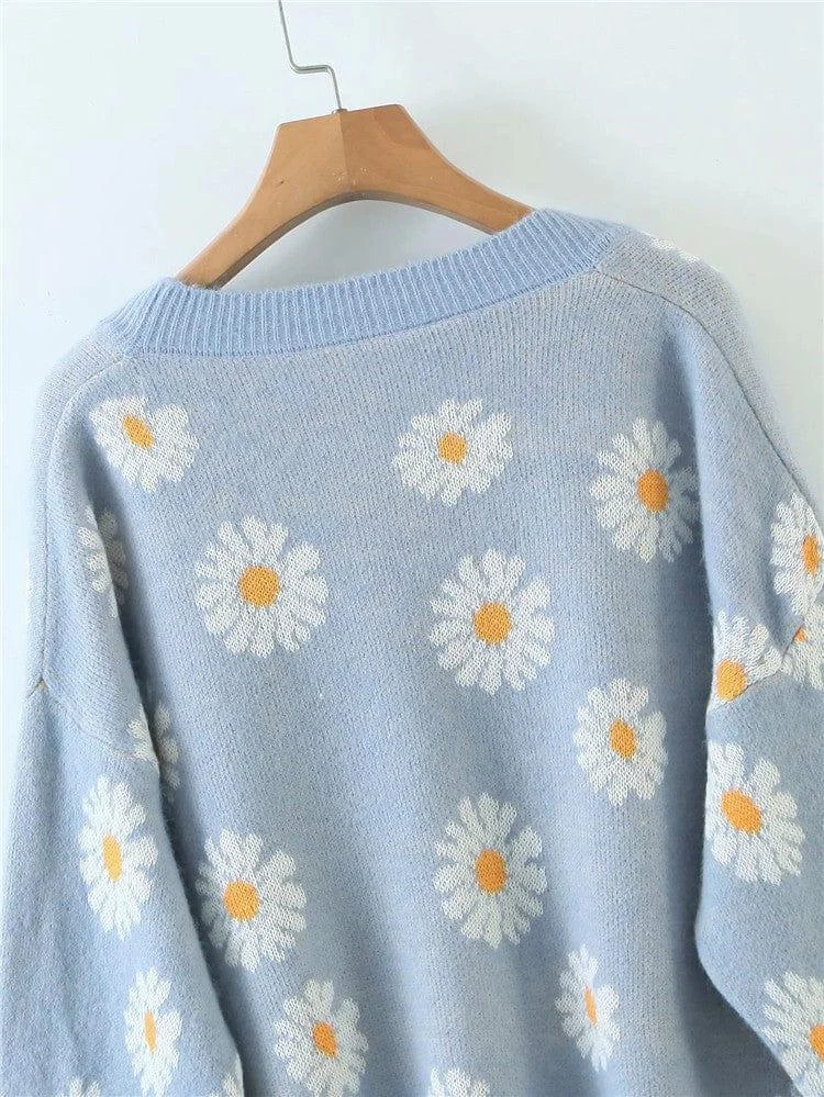 Daisies Blossom Cardigan - Glova