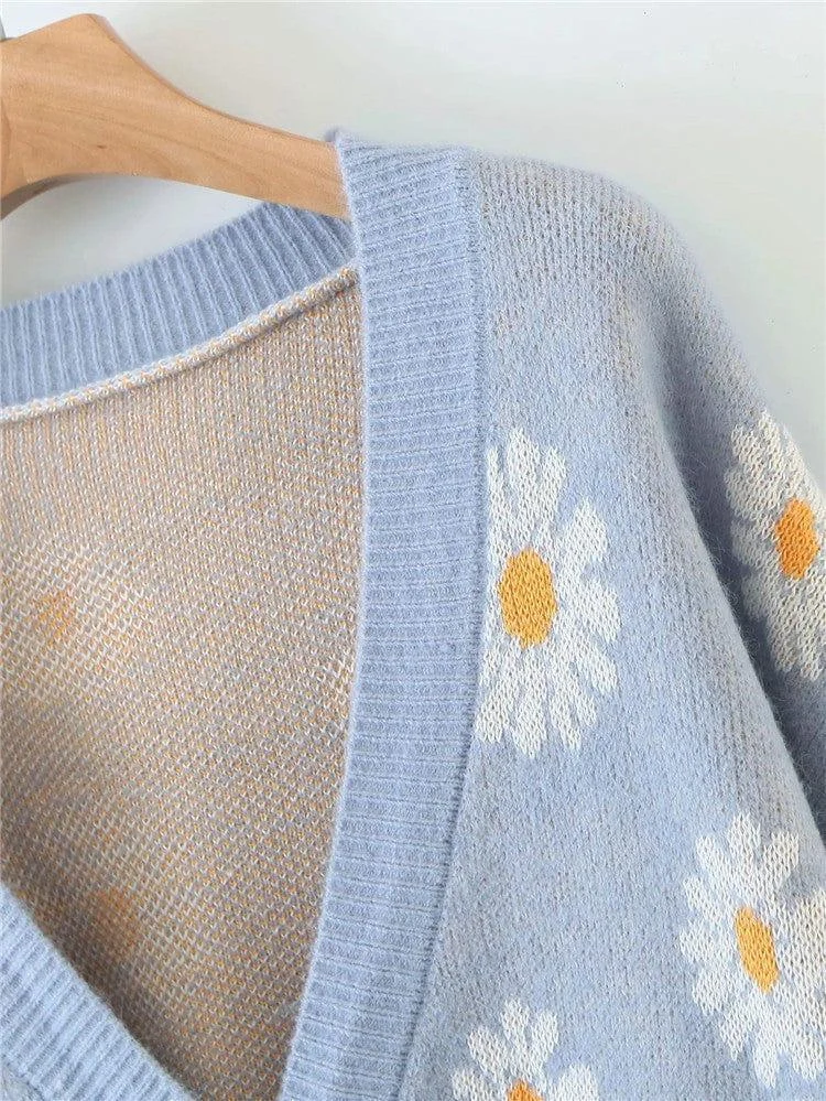 Daisies Blossom Cardigan - Glova