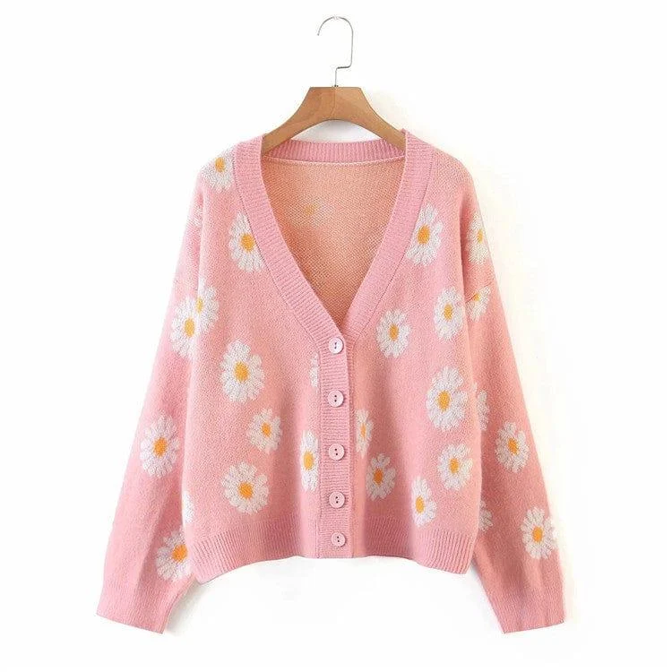 Daisies Blossom Cardigan - Glova