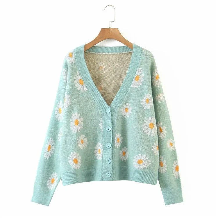 Daisies Blossom Cardigan - Glova